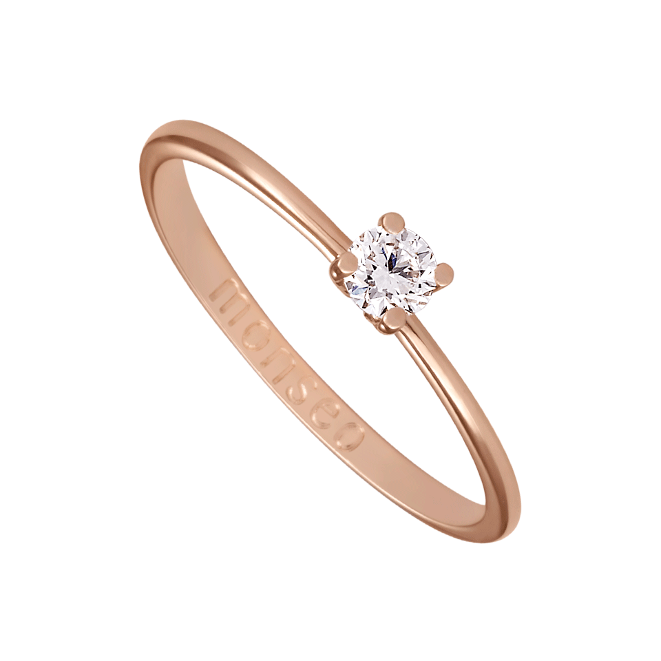 Anel Solitaire Eternal Love Ouro Diamante