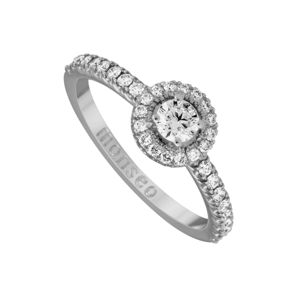 Anel Eternal Halo Diamantes