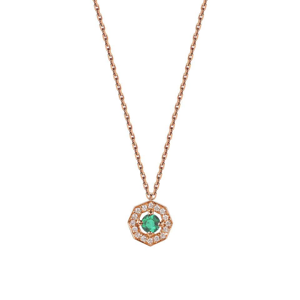 Colar Birthstone Maio Esmeralda