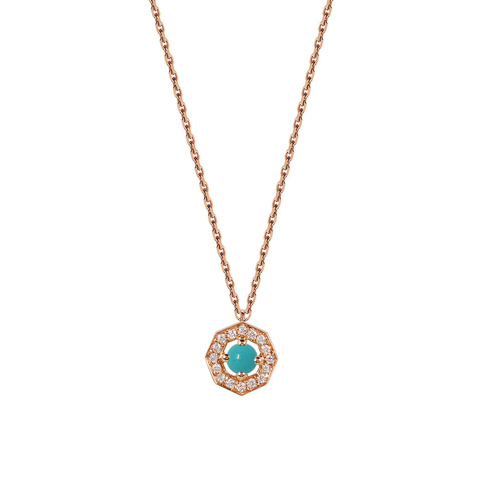 Colar Birthstone Dezembro Turquesa